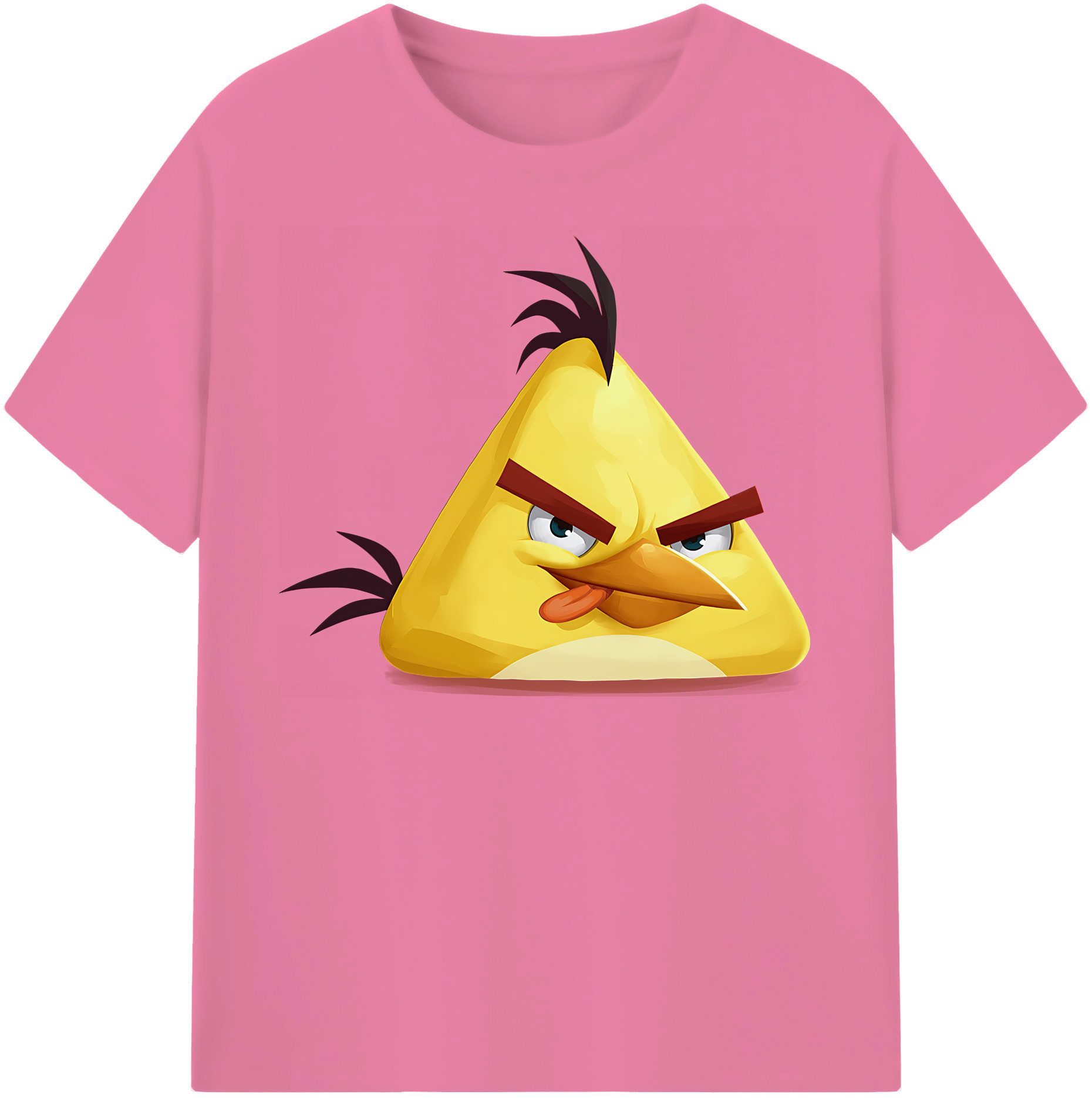 （画像用） Angry Birds アングリーバード 綿100％半袖Tシャツ（フロントプリント）